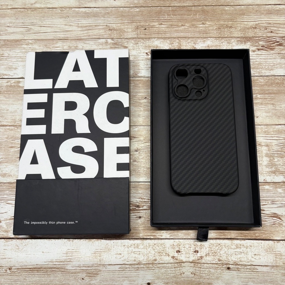 Latercase Classic Phone Case for iPhone 15 Pro Impossibly Thin Open Box